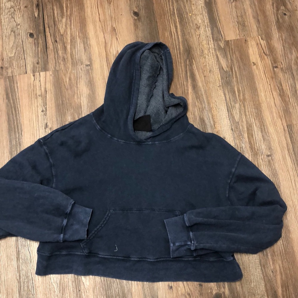Blue Life Cropped Sweatshirt